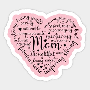 Love Mom Mother's Day Sticker